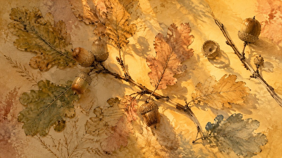Vintage botanical herbarium plate wallpaper
