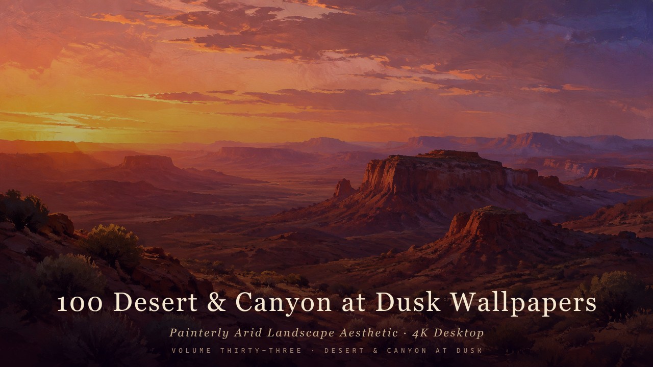 Painterly Arid Landscape Aesthetic