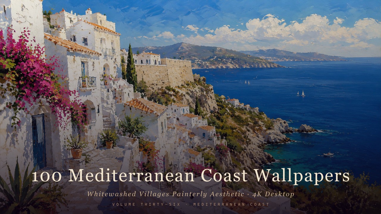Whitewashed Villages Painterly Aesthetic
