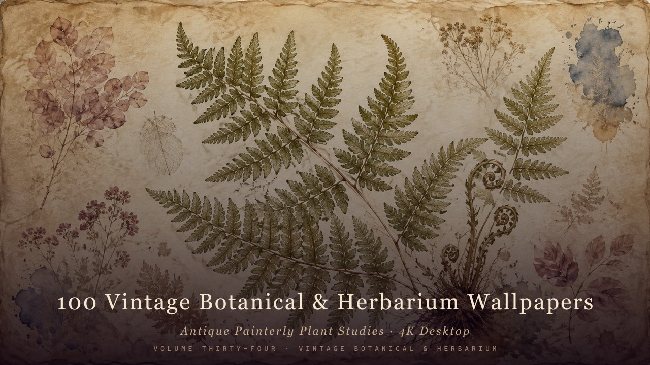 Antique Painterly Plant Studies